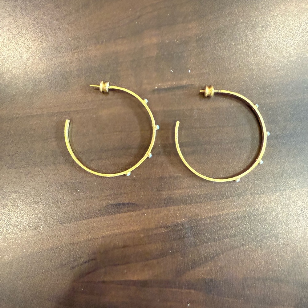 Julie Vos Gold Hoop Earrings